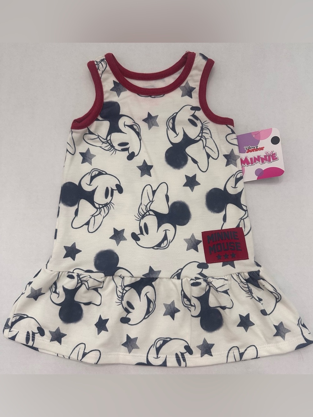 Minnie Mouse Toddler Girl Americana Sleeveless Dress, Size 12 Months